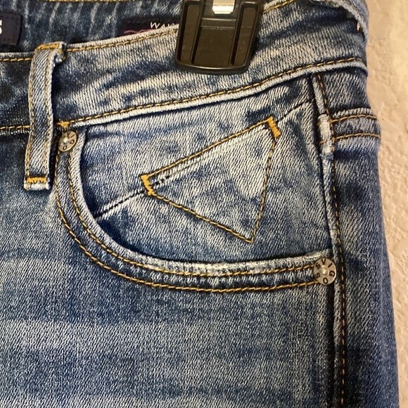 Vigoss jeans Chelsea women y2k 90s skinny crop 26/25 long distressed raw - Picture 12 of 16